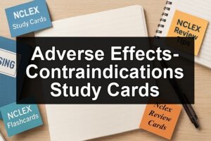 Adverse Effects-Contraindications Study Cards