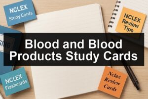 Blood and Blood Products Study Cards
