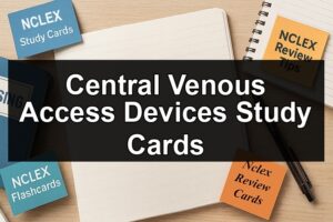 Central Venous Access Devices Study Cards