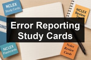 Error Reporting Study Cards