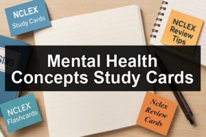Mental Health Concepts Study Cards