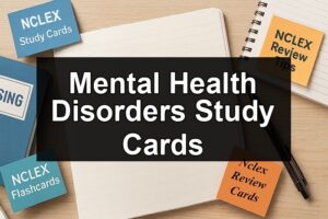 Mental Health Disorders Study Cards