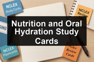 Nutrition and Oral Hydration Study Cards