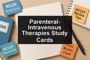 Parenteral-Intravenous Therapies Study Cards