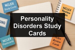 Personality Disorders Study Cards