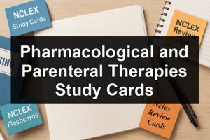Pharmacological and Parenteral Therapies Study Cards