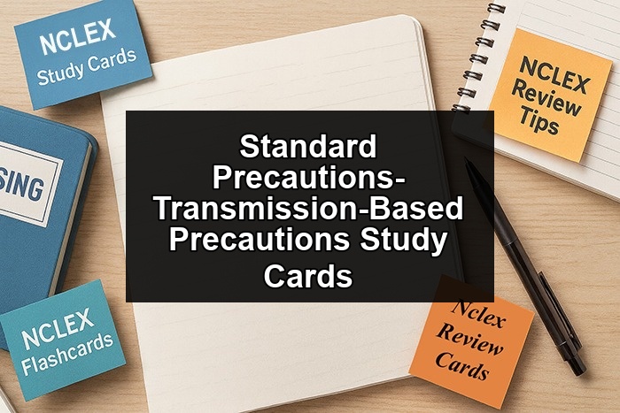 Standard Precautions-Transmission-Based Precautions Study Cards
