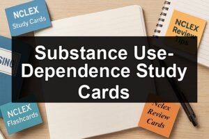 Substance Use-Dependence Study Cards