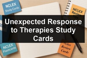 Unexpected Response to Therapies Study Cards